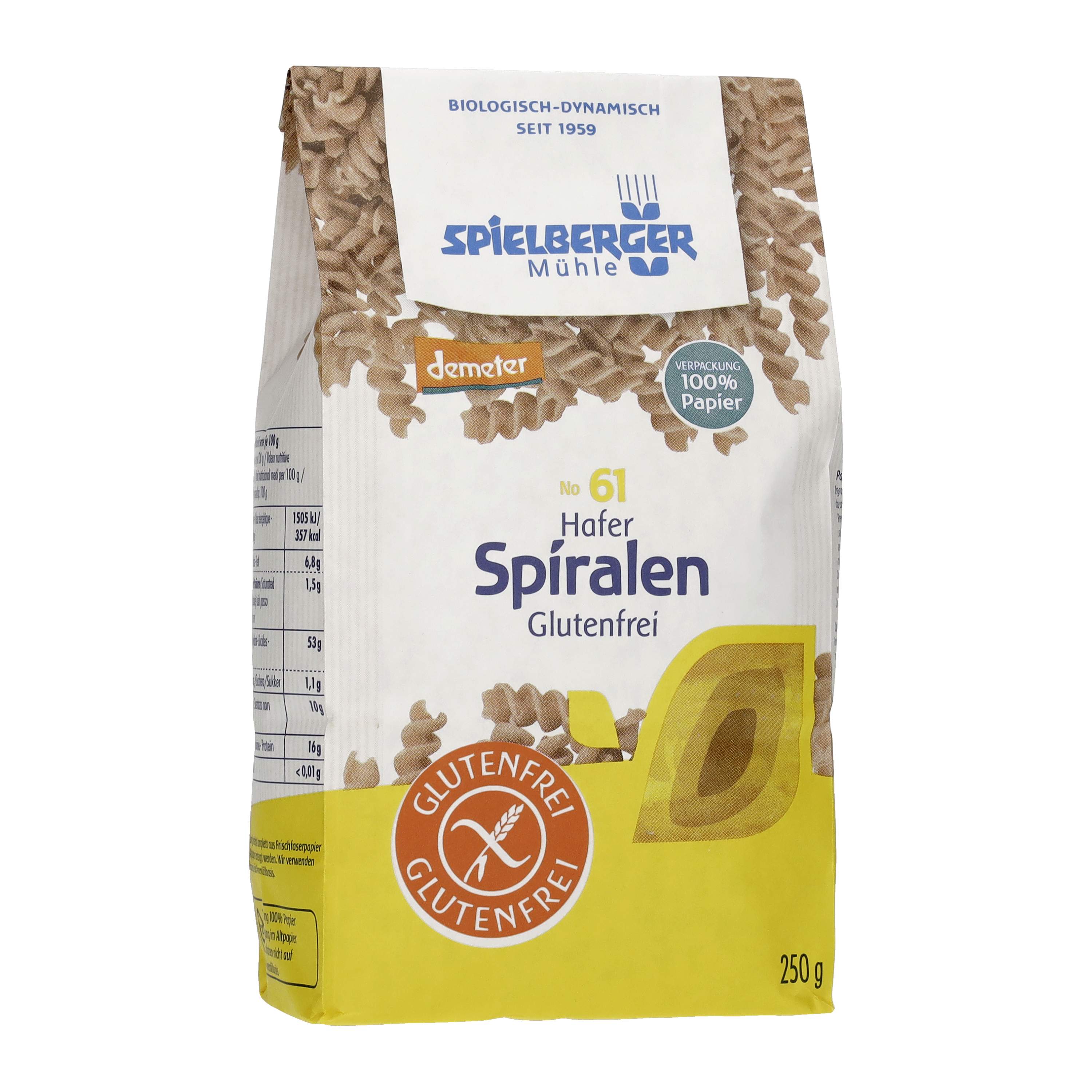 Hafer-Spiralen, glutenfrei