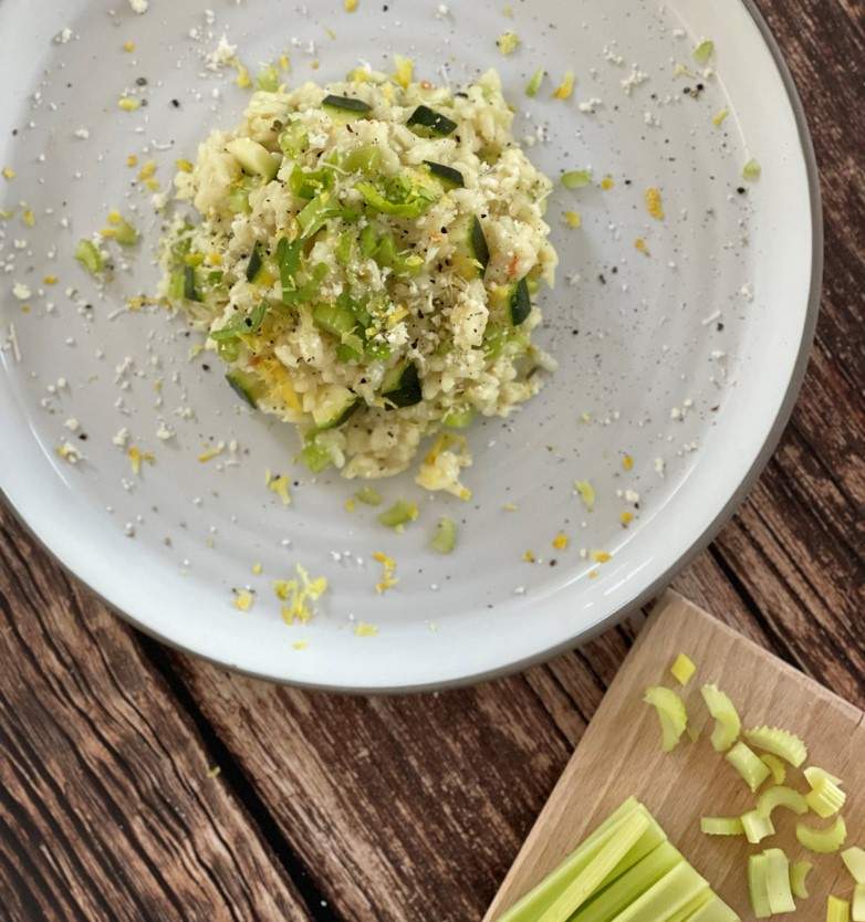 Stangensellerie-Zitronen-Risotto