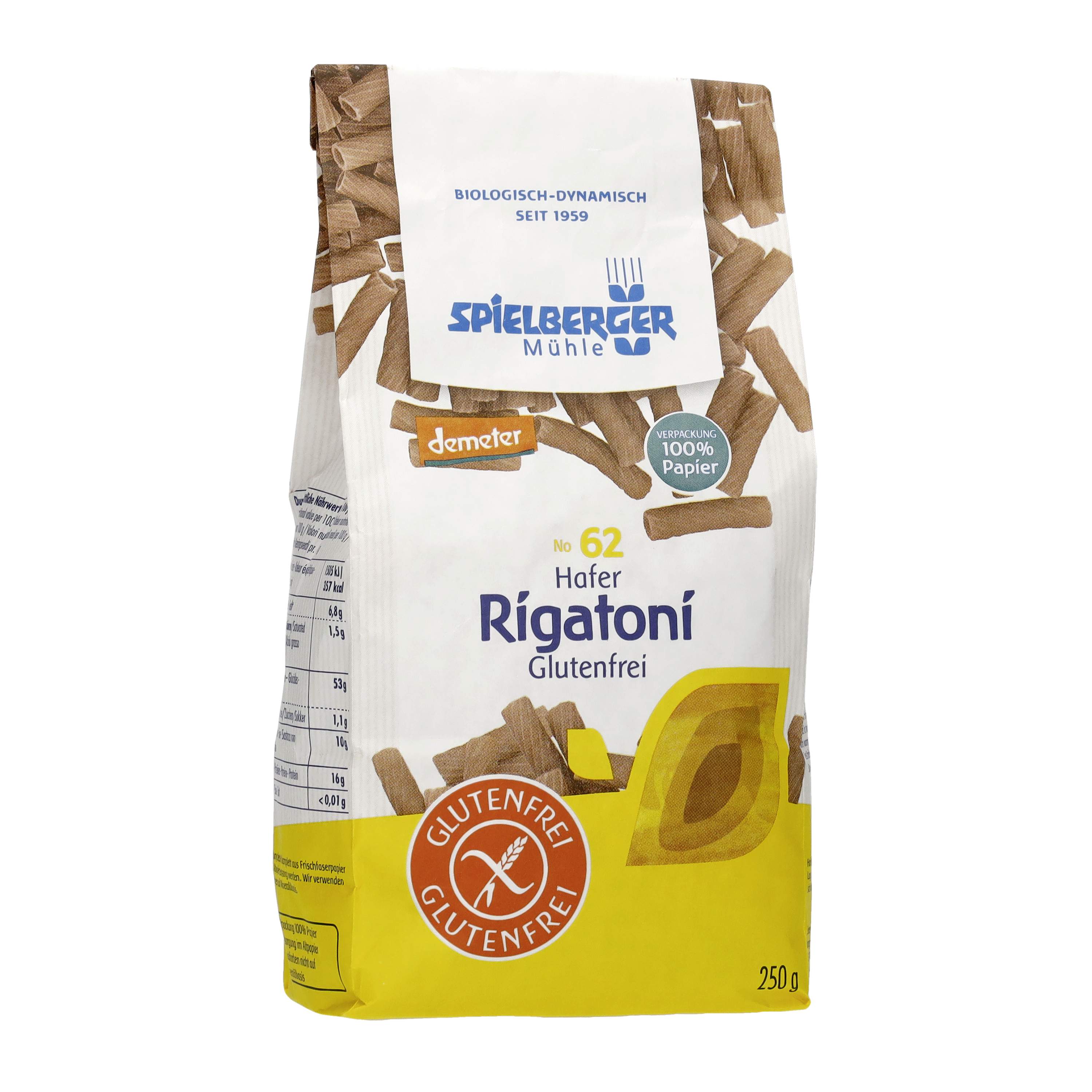 Hafer-Rigatoni, glutenfrei