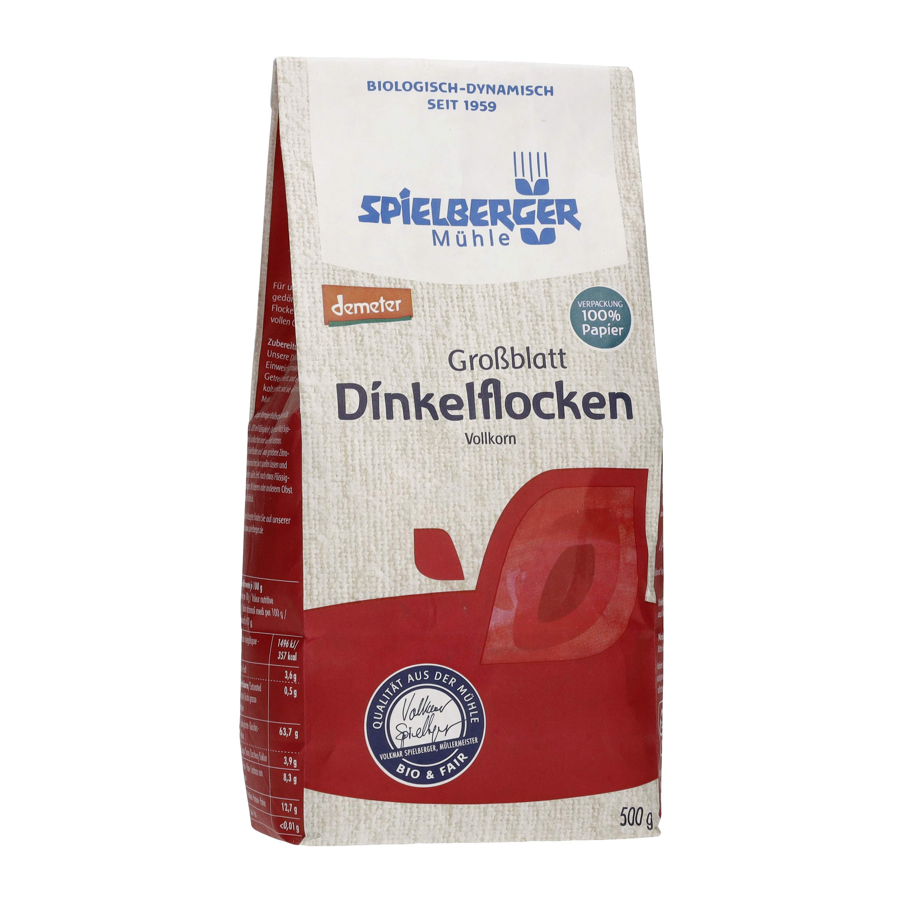 Dinkelflocken, Großblatt