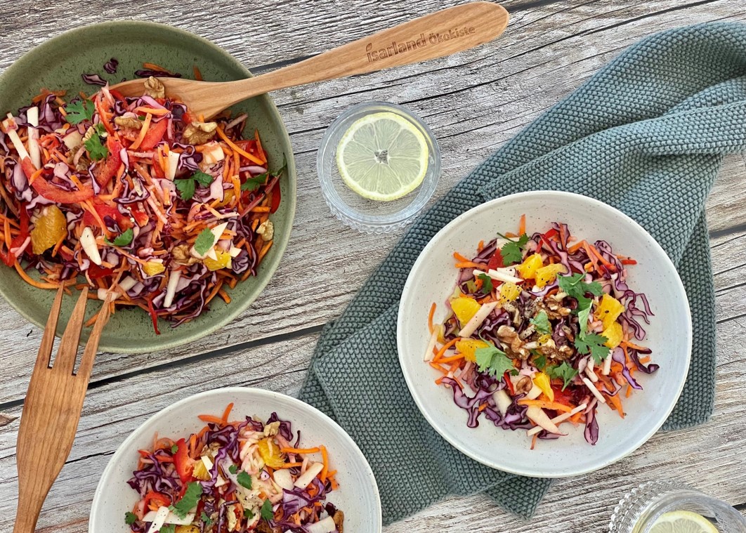 Blaukraut-Satsuma-Salat