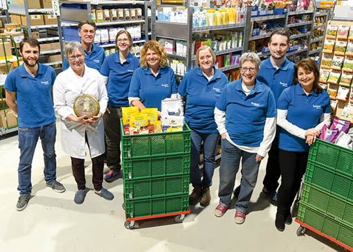 Gruppenbild der Abteilung Kommissionierung Zusatzsortiment