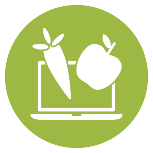Symbol für Obst und Gemüse Bestellung