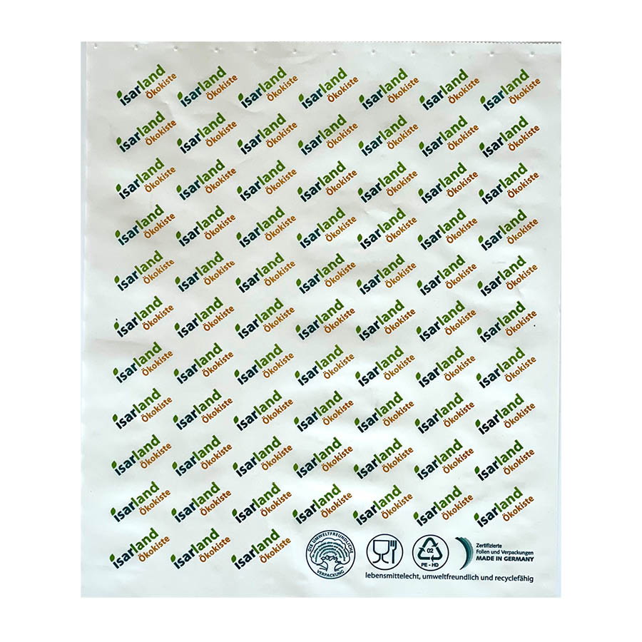 Käsepapier mit Isarlandaufdruck