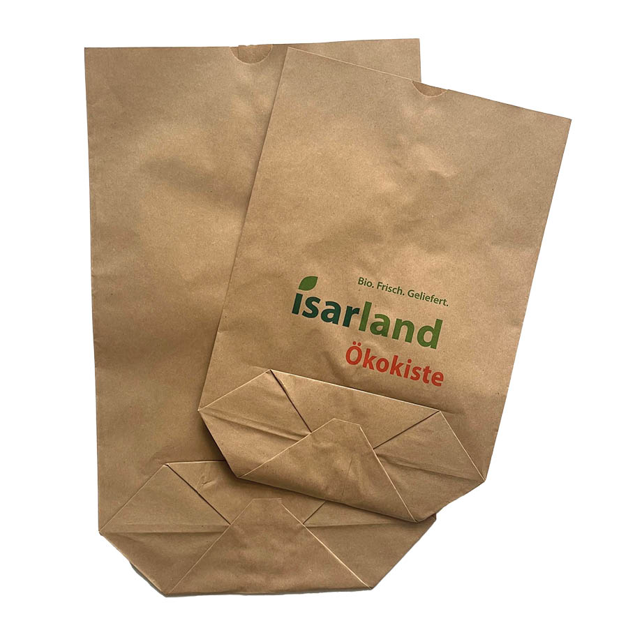 Isarland Papiertüten in zwei verschiedenen Größen